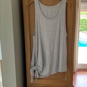 Lululemon Side Tie Tank, Size 10, Heather Grey.